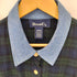 デニムアンドコー Denim&Co デニム切替 ブラックウォッチ ネル シャツワンピース レディース import:M