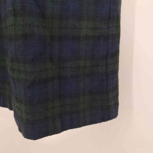 デニムアンドコー Denim&Co デニム切替 ブラックウォッチ ネル シャツワンピース レディース import:M