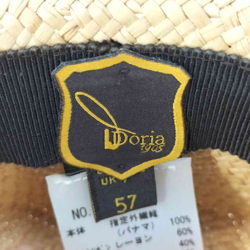 Doria 1905 イタリア製 パナマハット 麦わら帽子 レディース 57