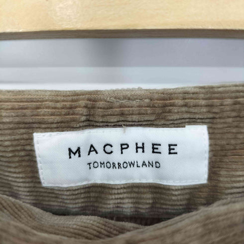 マカフィー MACPHEE コーデュロイ ストレート パンツ レディース JPN:34