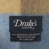 ドレイクス Drakes スコットランド製 チェック アンゴラ混 ウール フリンジマフラー レディース