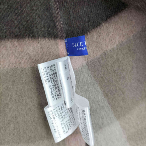 バーバリーブルーレーベル BURBERRY BLUE LABEL ウール混リバーブルファーフーデットポンチョ レディース JPN:38
