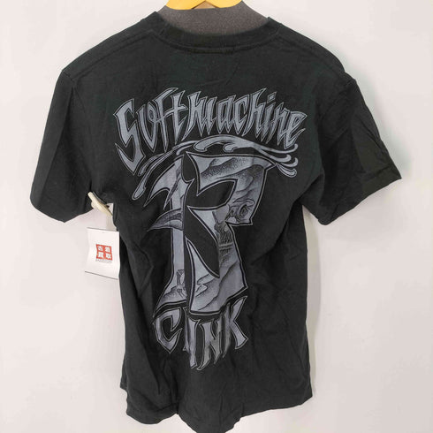 ソフトマシーン SOFT MACHINE スカルバックプリント S/S シャツ メンズ import:M