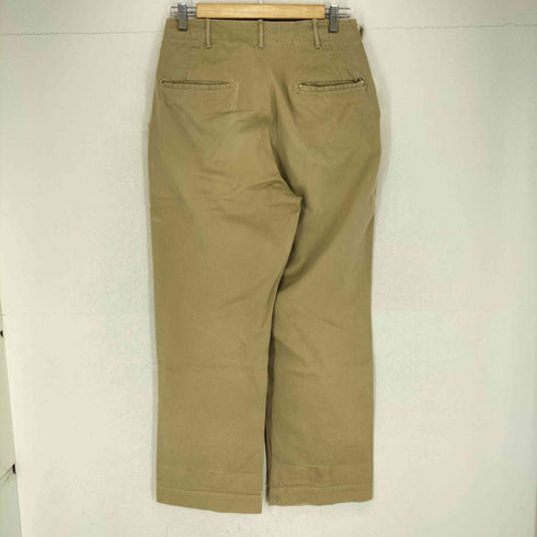 ユーエスアーミー U.S. ARMY 40~50S ARMY CHINO PANTS アウトシーム脇割 片玉縁 バックポケットボタン無 メンズ 30×31