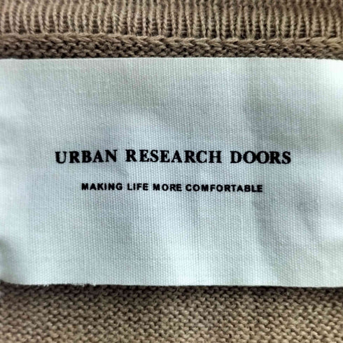 アーバンリサーチドアーズ URBAN RESEARCH DOORS 綿麻ボタンレスカーディガン メンズ 40