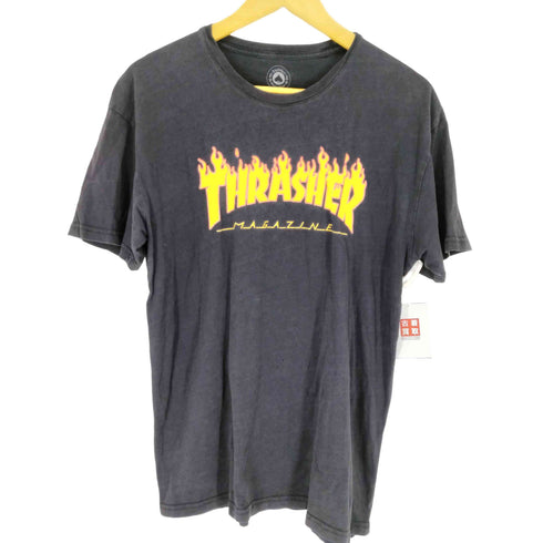スラッシャー THRASHER フレイムロゴTシャツ メンズ L