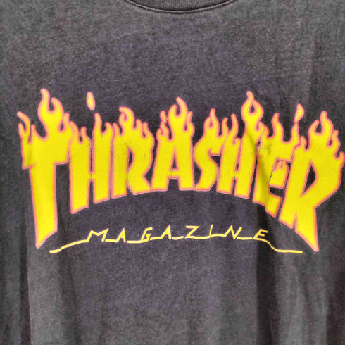 スラッシャー THRASHER フレイムロゴTシャツ メンズ L