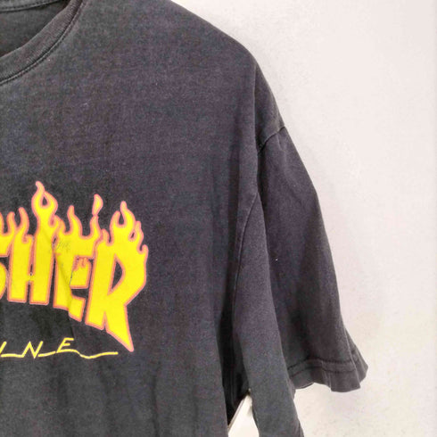 スラッシャー THRASHER フレイムロゴTシャツ メンズ L