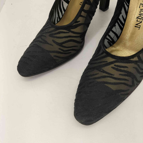 イヴサンローラン Yves Saint Laurent メッシュヒールパンプス レディース 6 1/2