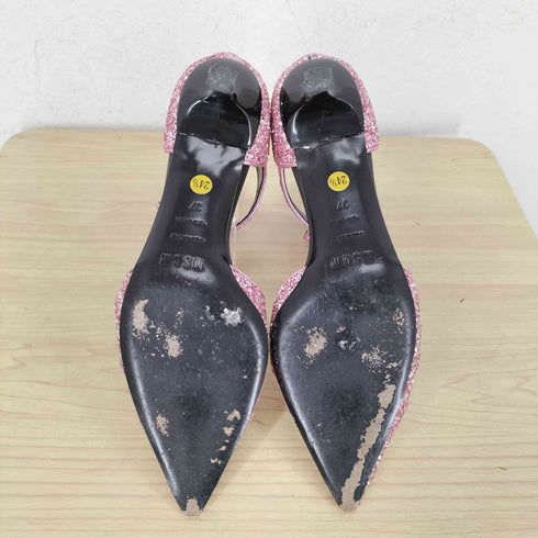 エムエスジーエム MSGM グリッターベルトストラップパンプス レディース 37