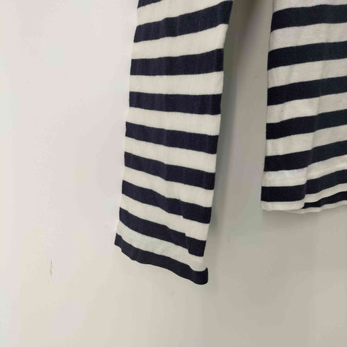 コムデギャルソン COMME des GARCONS 10SS 切替 クルーネックボーダーTシャツ メンズ JPN:S