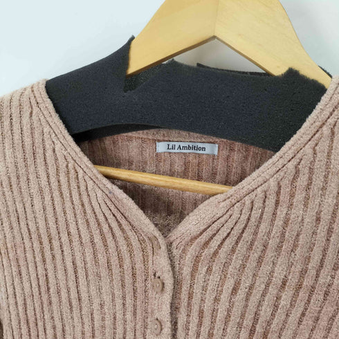 Lil Ambition Marshmallow Rib Cardigan レディース FREE