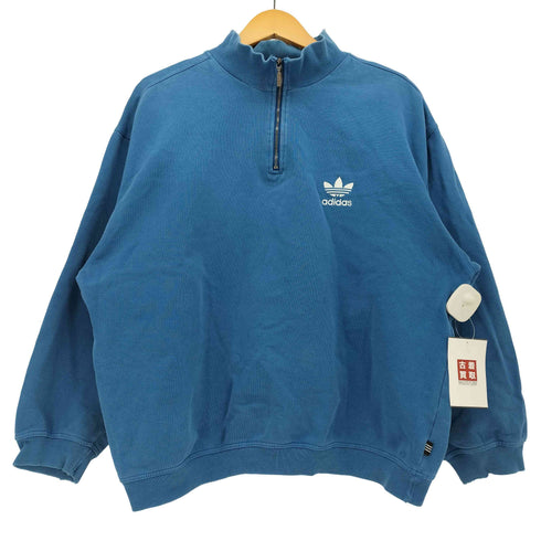 アディダスオリジナルス adidas Originals 万国旗タグ トレフォイルロゴ刺繍 ハーフジップ プルオーバー スウェット メンズ 180