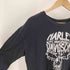 ハーレーダビッドソン HARLEY-DAVIDSON RIDE 2LIVE MOTOR CYCLES BLACK RIVER FALLS スリーブ ロゴ プリント L/S Tシャツ コピーライト2014 メンズ import:XL