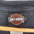 ハーレーダビッドソン HARLEY-DAVIDSON RIDE 2LIVE MOTOR CYCLES BLACK RIVER FALLS スリーブ ロゴ プリント L/S Tシャツ コピーライト2014 メンズ import:XL