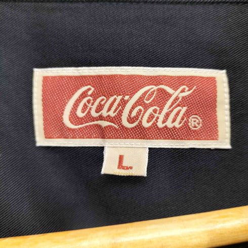 90s 企業ロゴ刺繍レーヨンシャツ メンズ JPN:L