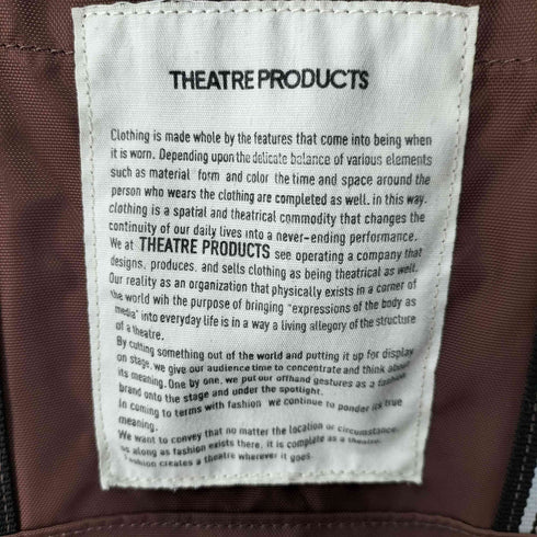 シアタープロダクツ THEATRE PRODUCTS ロゴトートバッグ レディース