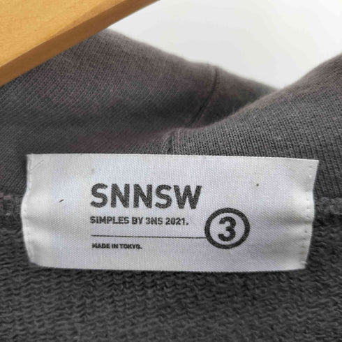 SNNSW 三人称 SIMPLE FOODIE INK シンプル フーディー プルオーバー パーカー メンズ JPN:XL