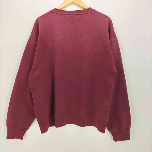 ラッセルアスレチック RUSSELL ATHLETIC 80-90S メキシコ製 SCINTILLER BRILLER ビッグプリント Vガゼット クルーネック スウェット メンズ import:L