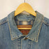 リーバイス Levis 90S USA製 デカタグ デニムジャケット 裏地ブランケット ボタン裏715刻印 95年製 メンズ import:L