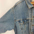 リーバイス Levis 90S USA製 デカタグ デニムジャケット 裏地ブランケット ボタン裏715刻印 95年製 メンズ import:L