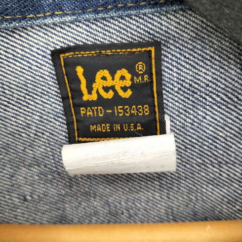 リー Lee 80S~90S USA製 黒タグ 220-J PATD-153438 デニムジャケット メンズ