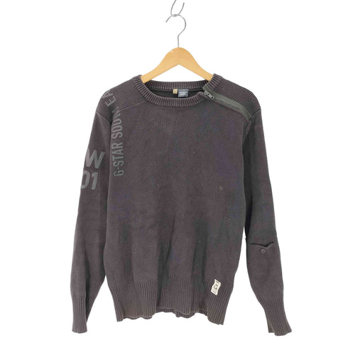 ジースターロー G-STAR RAW NAVY R KNIT L/S メンズ JPN:L