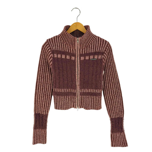 スライ SLY SHAGGY MIX ZIP UP KNIT シャギー ミックス ジップアップ ニット レディース JPN:1