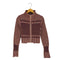 スライ SLY SHAGGY MIX ZIP UP KNIT シャギー ミックス ジップアップ ニット レディース JPN:1