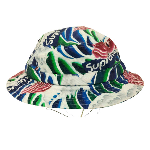 シュプリーム Supreme Waves Crusher ウェーブス(鯉柄)クラッシャーハット メンズ M/L