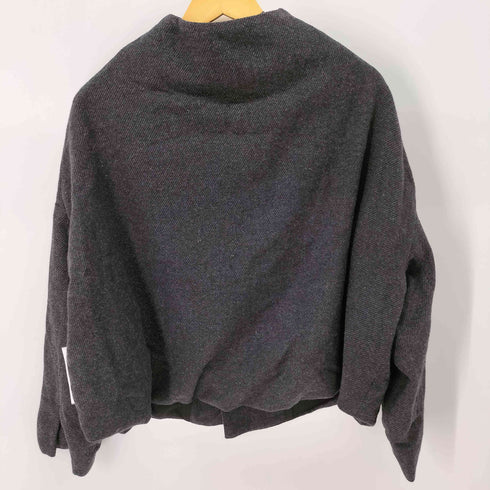 アンティカキヌ antiqua KINU 変形ノーカラージャケット レディース