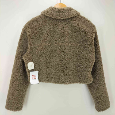 ザラ ZARA クロップドフェイクボアジャケット レディース JPN:S