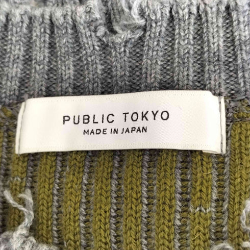 パブリックトウキョウ PUBLIC TOKYO ジップスリットニット レディース FREE