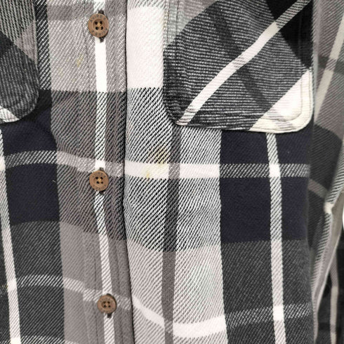 アヴィレックス AVIREX DAILY COTTON FLANNEL SHIRT チェックネルシャツ メンズ import:XL