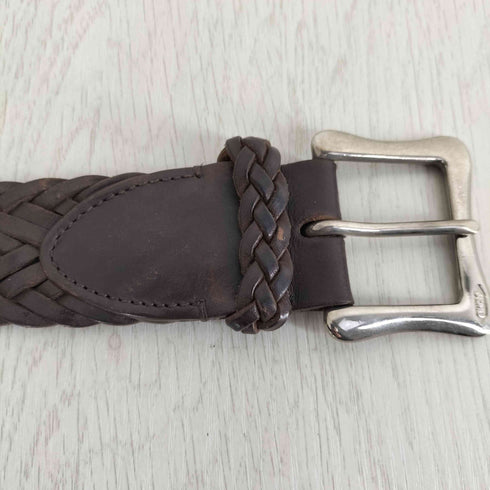 j&mdavidson 編み込み レザー メッシュベルト メンズ 80/32