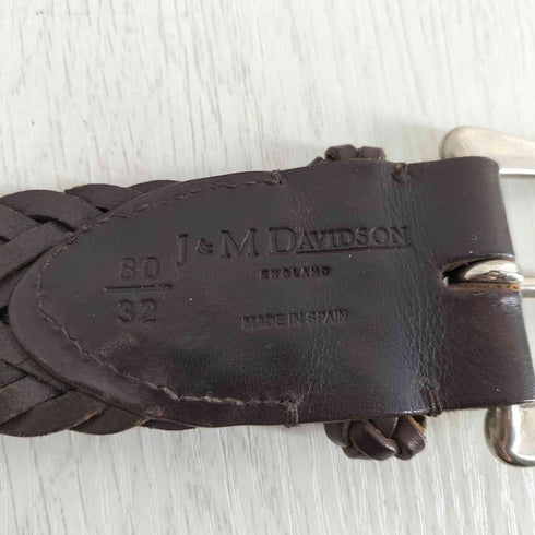 j&mdavidson 編み込み レザー メッシュベルト メンズ 80/32