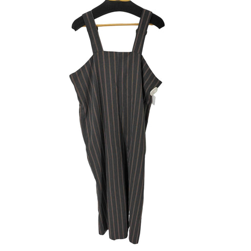 アンティカパターントルソ antiqua patterntorso ストライプ柄サロペットパンツ レディース