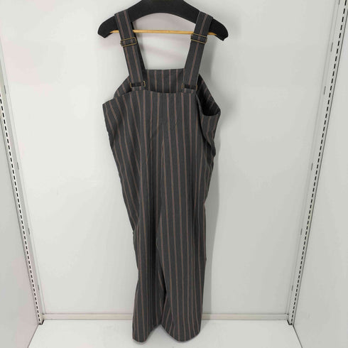アンティカパターントルソ antiqua patterntorso ストライプ柄サロペットパンツ レディース