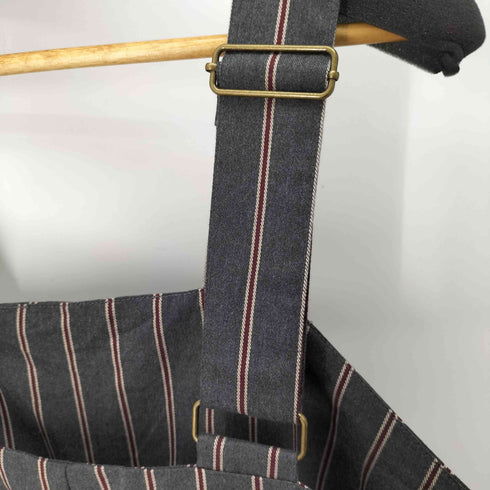アンティカパターントルソ antiqua patterntorso ストライプ柄サロペットパンツ レディース