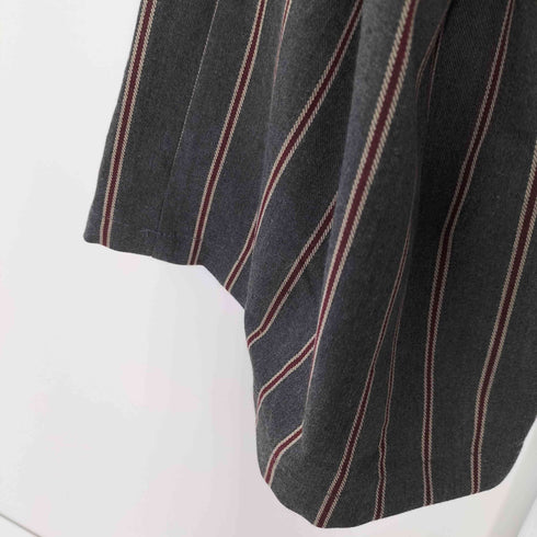 アンティカパターントルソ antiqua patterntorso ストライプ柄サロペットパンツ レディース