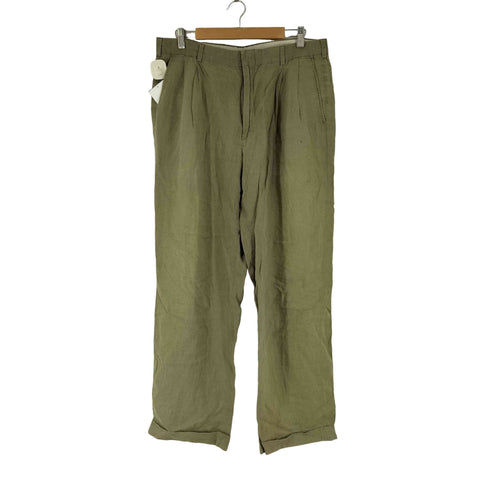 ブルックスブラザーズ BROOKS BROTHERS 80S MADE IN USA 2タック リネンスラックス メンズ 36