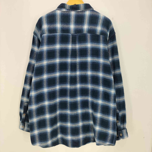 フイールドアンドストリーム FIELD&STREAM 90s オンブレチェック ヘビーネルシャツ メンズ import:XL