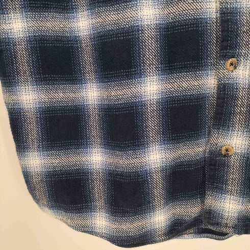 フイールドアンドストリーム FIELD&STREAM 90s オンブレチェック ヘビーネルシャツ メンズ import:XL