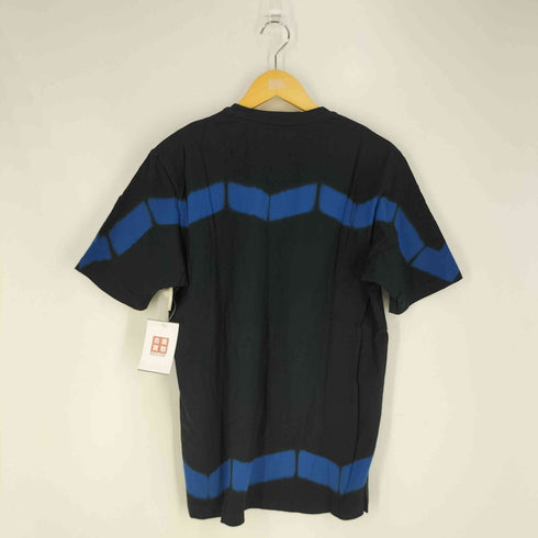 イッセイミヤケメン ISSEY MIYAKE MEN 黒タグ 板締め絞り染め クルーネックTシャツ メンズ JPN:4