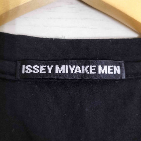 イッセイミヤケメン ISSEY MIYAKE MEN 黒タグ 板締め絞り染め クルーネックTシャツ メンズ JPN:4