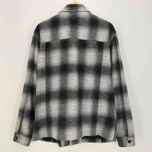 ザラ ZARA オンブレチェック シャツジャケット メンズ import:L