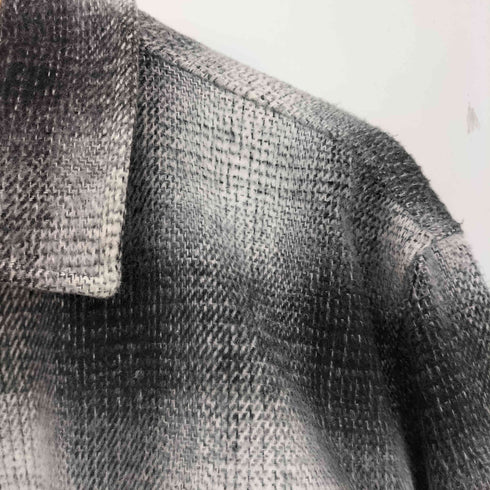 ザラ ZARA オンブレチェック シャツジャケット メンズ import:L
