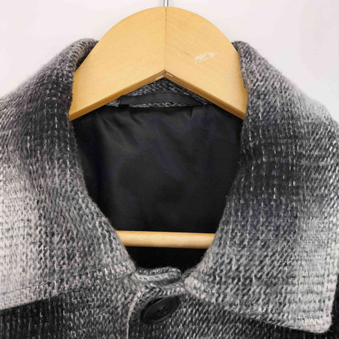 ザラ ZARA オンブレチェック シャツジャケット メンズ import:L