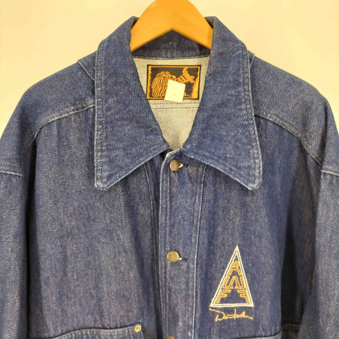 RUFF JEANS 90S USA製 ロゴ 刺繍 デニム コート ビッグサイズ メンズ 2XLT