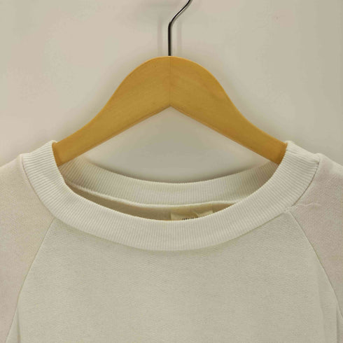 USA製 ロゴデザインラグラン半袖スウェット レディース import:XL